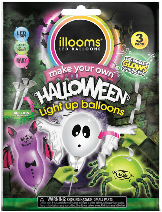 choose which you want Ilooms Halloween Light up balloons